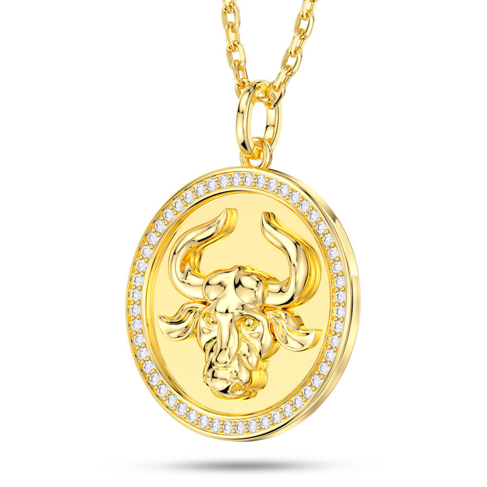 New Fashion Round Taurus Pendant Necklace Sterling silver Jewelry Gift -Taanaa Jewelry