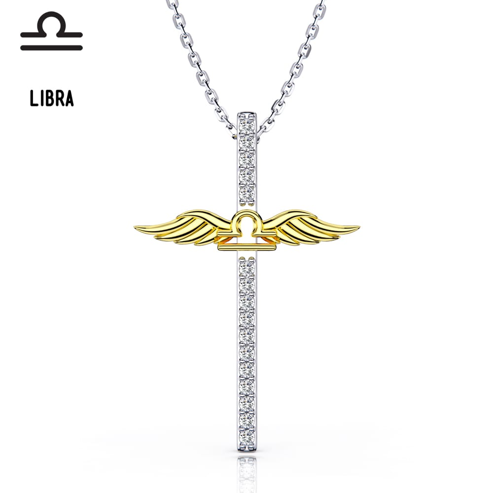 Constellation Zodiac Cross Necklace - Pendant Necklace - Taanaa Jewelry