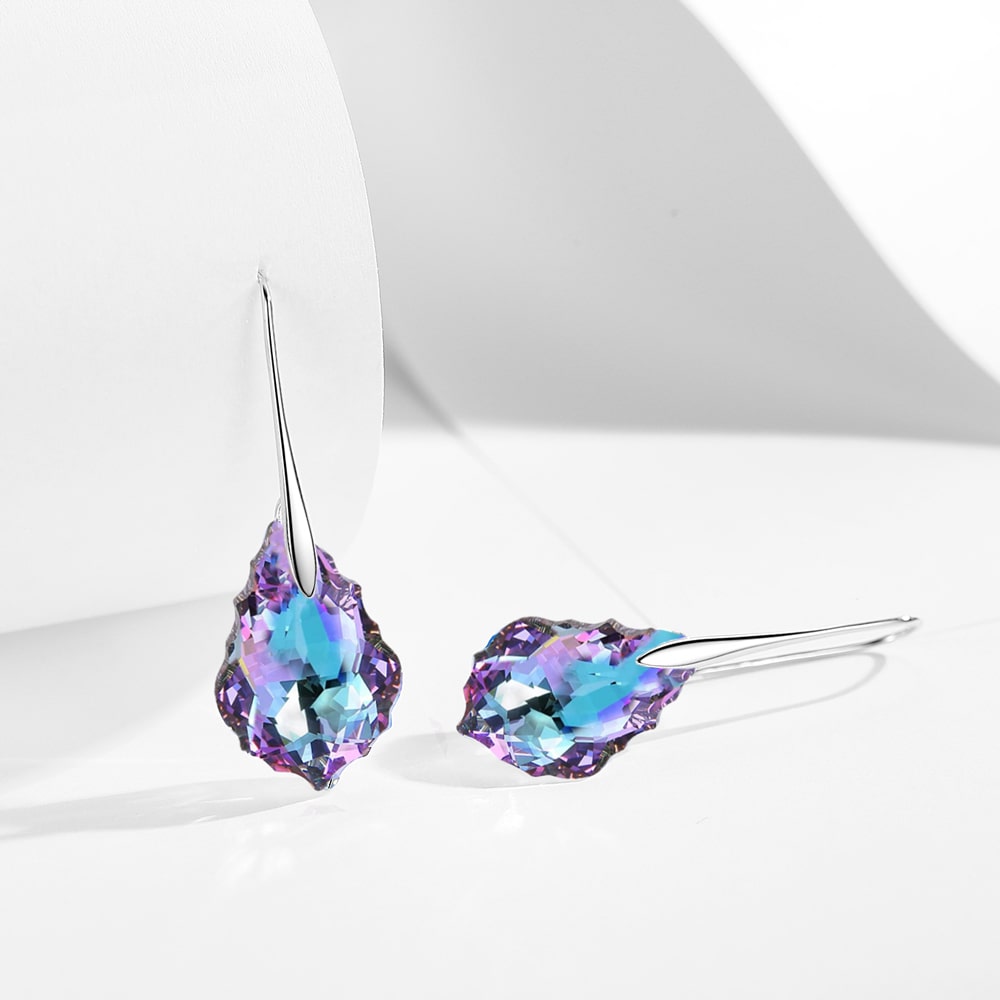 Baroque Crystal Drop Earrings Women