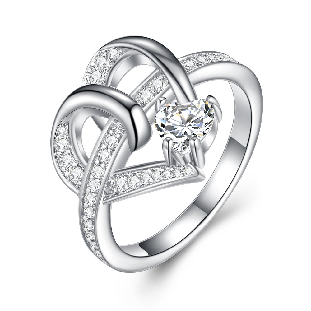 Taraash Sterling Silver Heart Shape Toe Ring For Women LR1205S