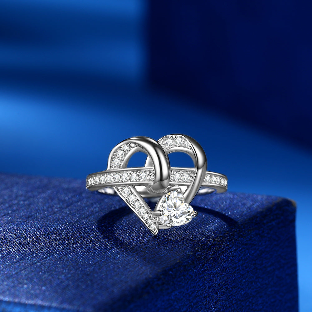 New Fashion Love Heart Shape Rings For Women - Rings - Taanaa Jewelry