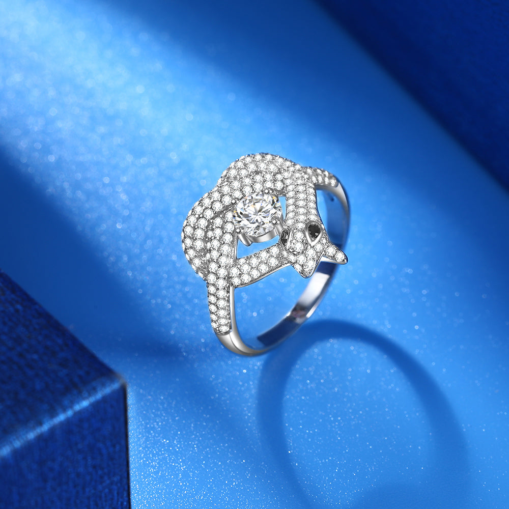 Heart Shape Snake Rings For Women - Rings - Taanaa Jewelry