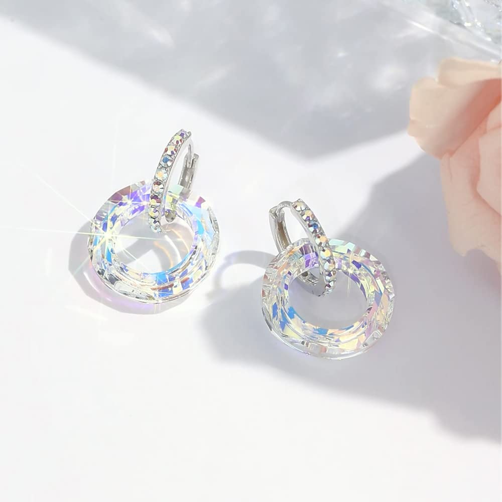 Cosmic Ring Crystal Earrings Jewelry