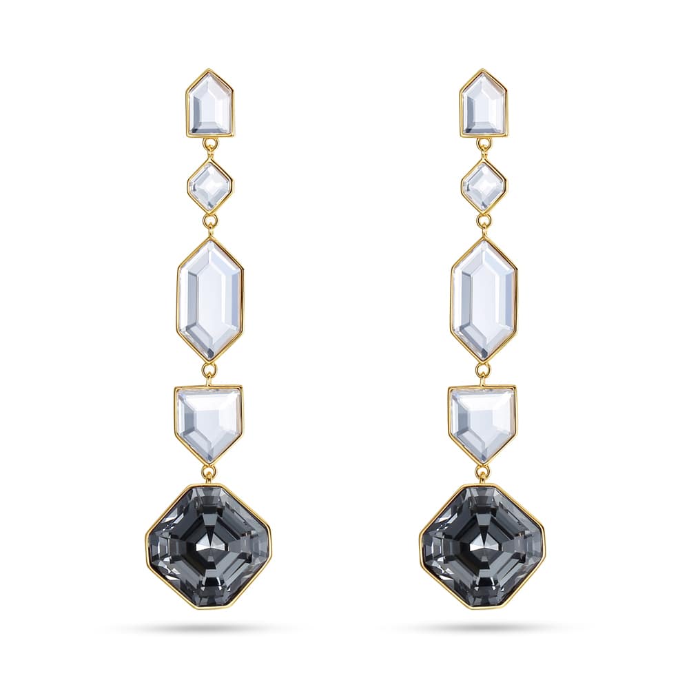 Black Hole Crystal Drop Earrings Women Jewelry