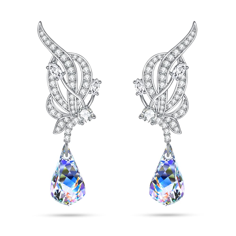 Butterfly & Helix Crystals Earrings