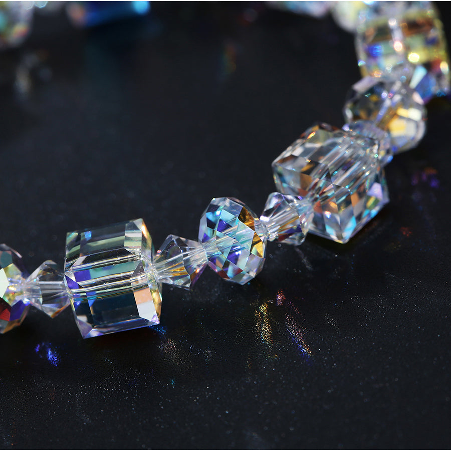 Northern Lights Aurora Borealis Sterling Silver Bracelet Jewelry - Bracelets & Bangles - Taanaa Jewelry