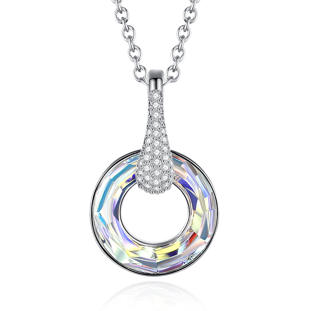 Cosmic Ring Crystal Necklace