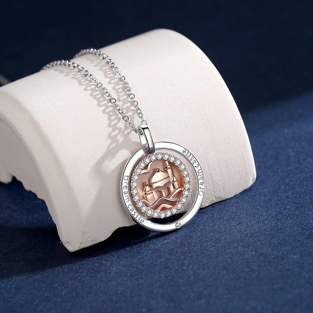 ‘Dream Castle’Sterling Silver Pendant Necklace Jewelry - Pendant Necklace - Taanaa Jewelry