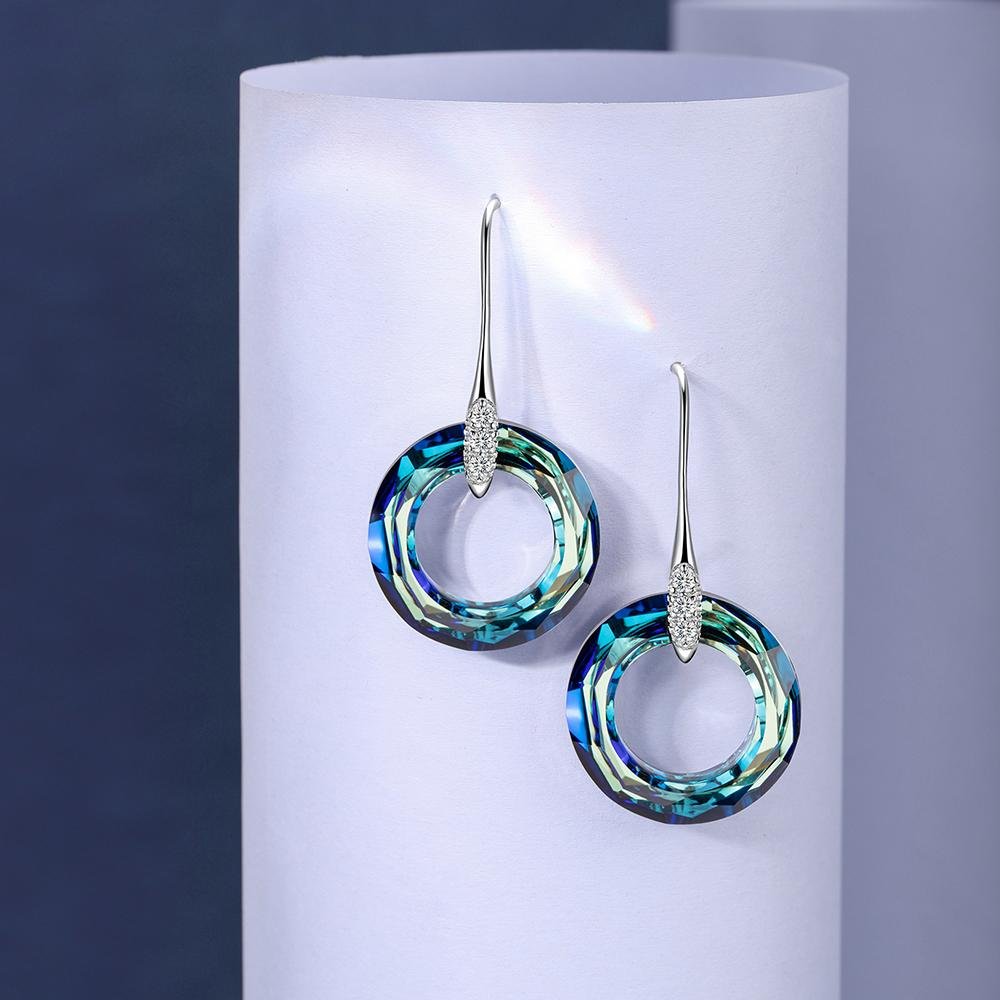 Cosmic Ring Crystal Drop Earrings Women Jewelry (V2) - Dangle earrings - Taanaa Jewelry
