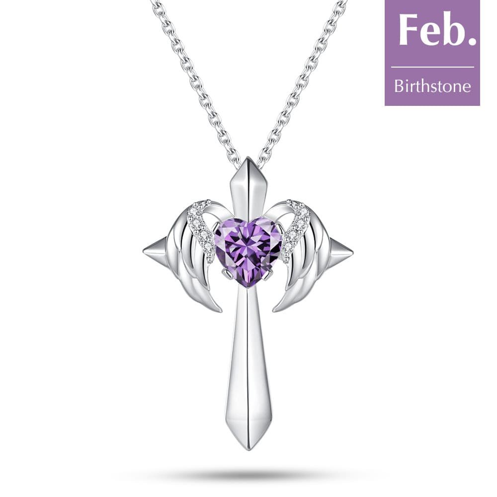 Birthstone Angel Wings Cross Necklace 02 min 1.jpg