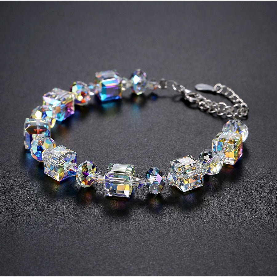 Northern Lights Aurora Borealis Sterling Silver Bracelet Jewelry - Bracelets & Bangles - Taanaa Jewelry