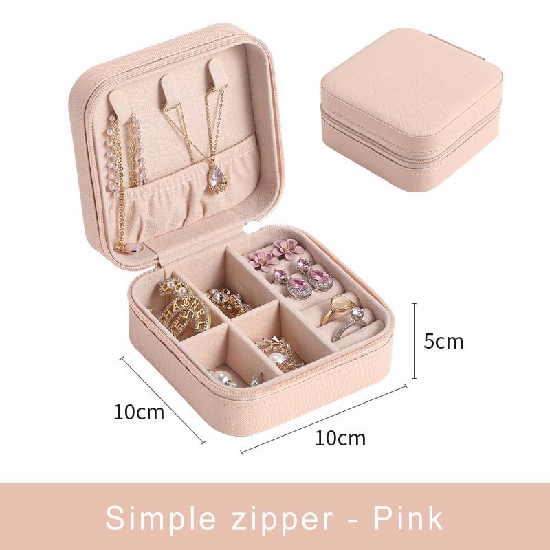 Pu Jewelry Organizer Display Travel Jewelry Case Boxes - Jewelry Box - Taanaa Jewelry